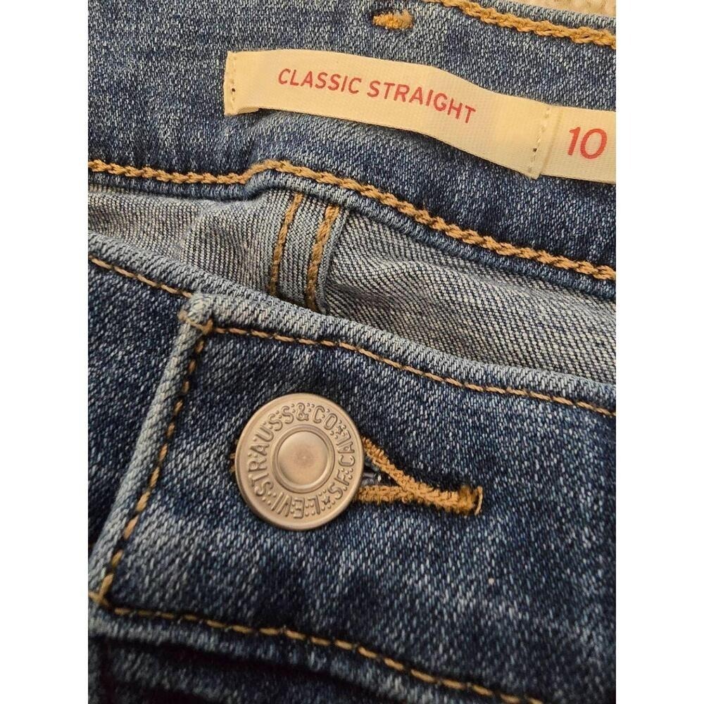 Levi‎ Strauss Blue Bootcut Jeans Classic Straight Five-Pocket Size 10 - Picture 5 of 14